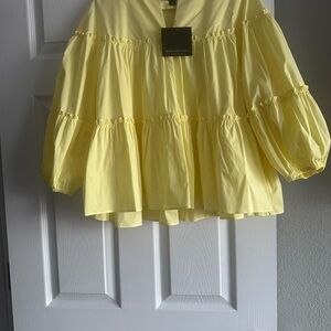 Marc New York Women's Light Yellow Blouse